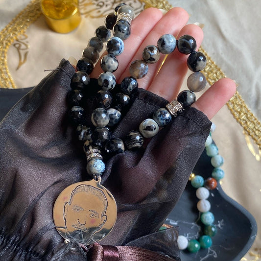 Black stone rosary