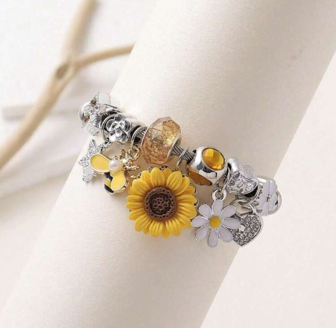 Sunflower daisy bangle