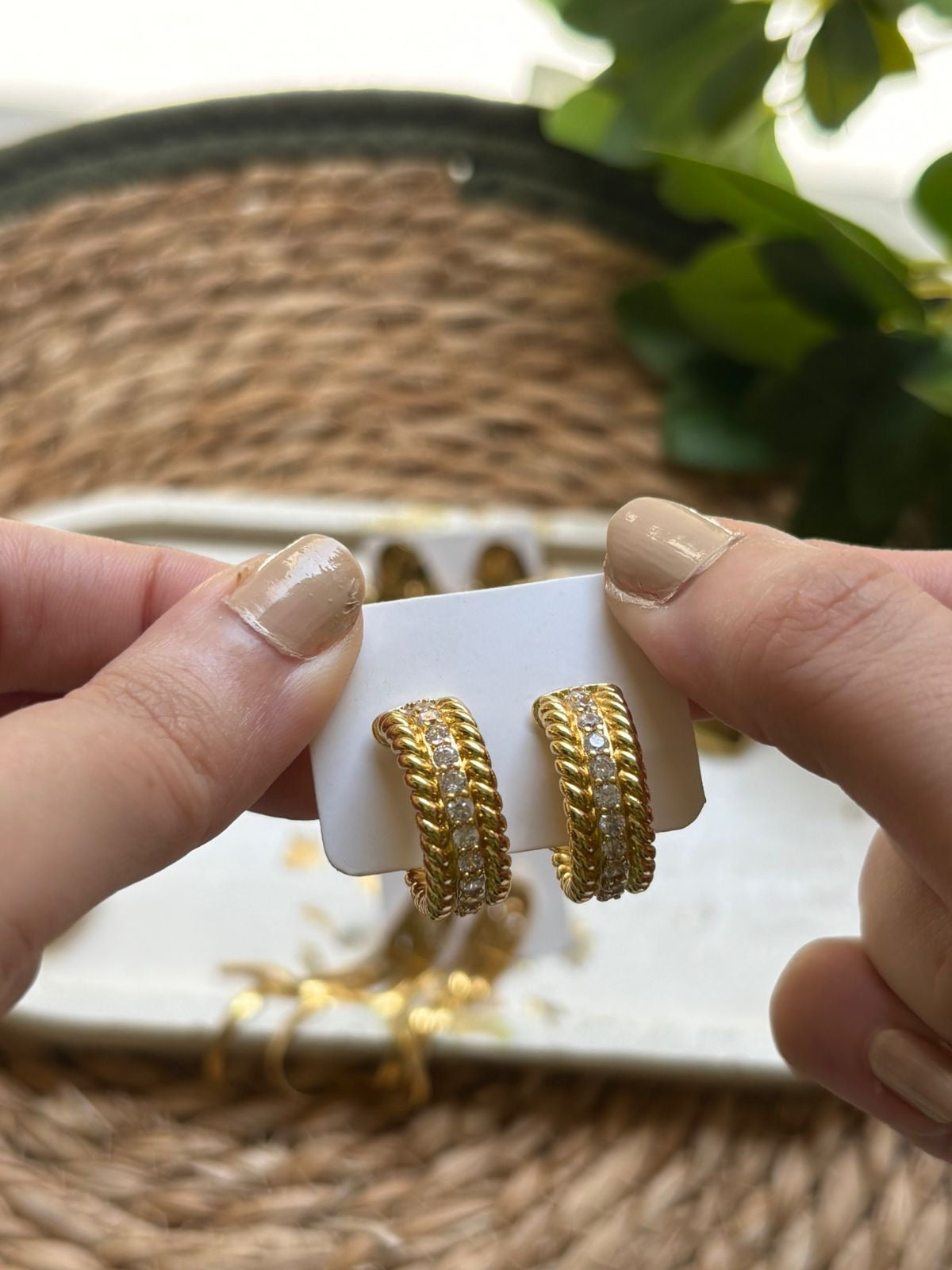 Twist Rope Hoop earrings