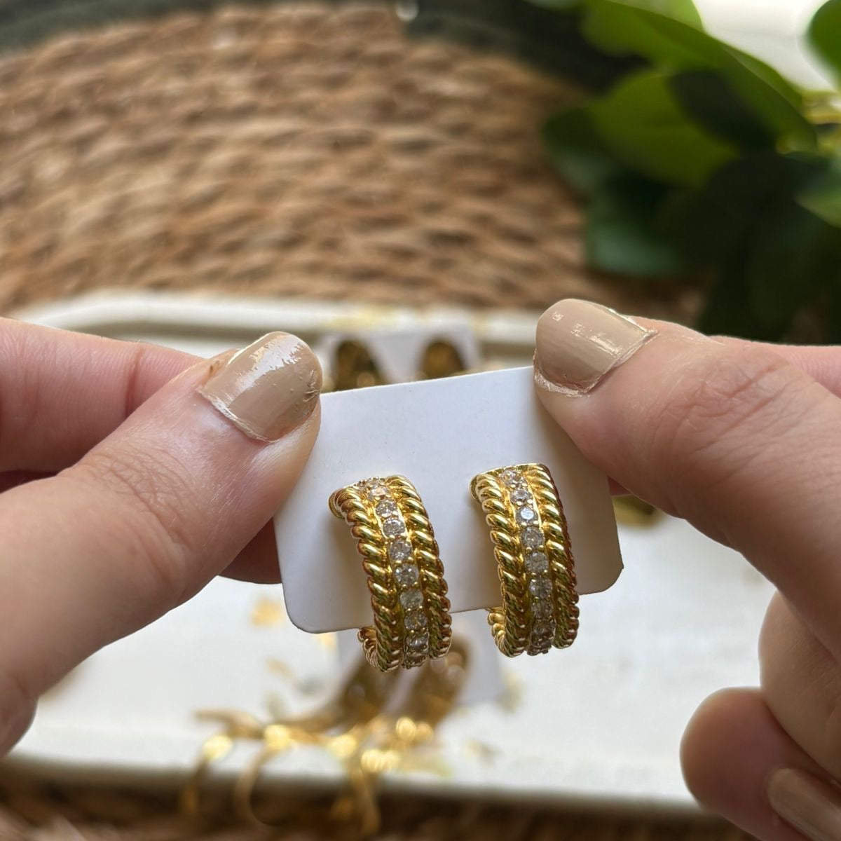 Twist Rope Hoop earrings