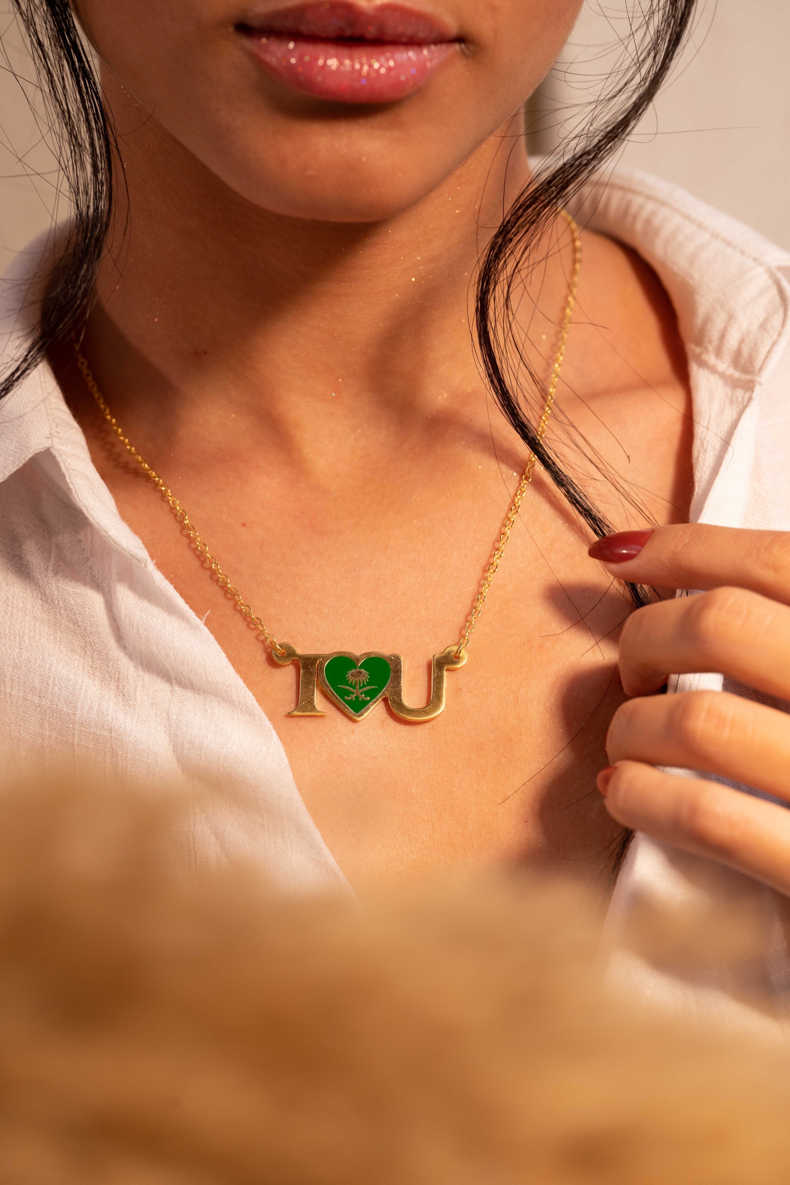 I love U Necklace (Customize your country) - Yshmk