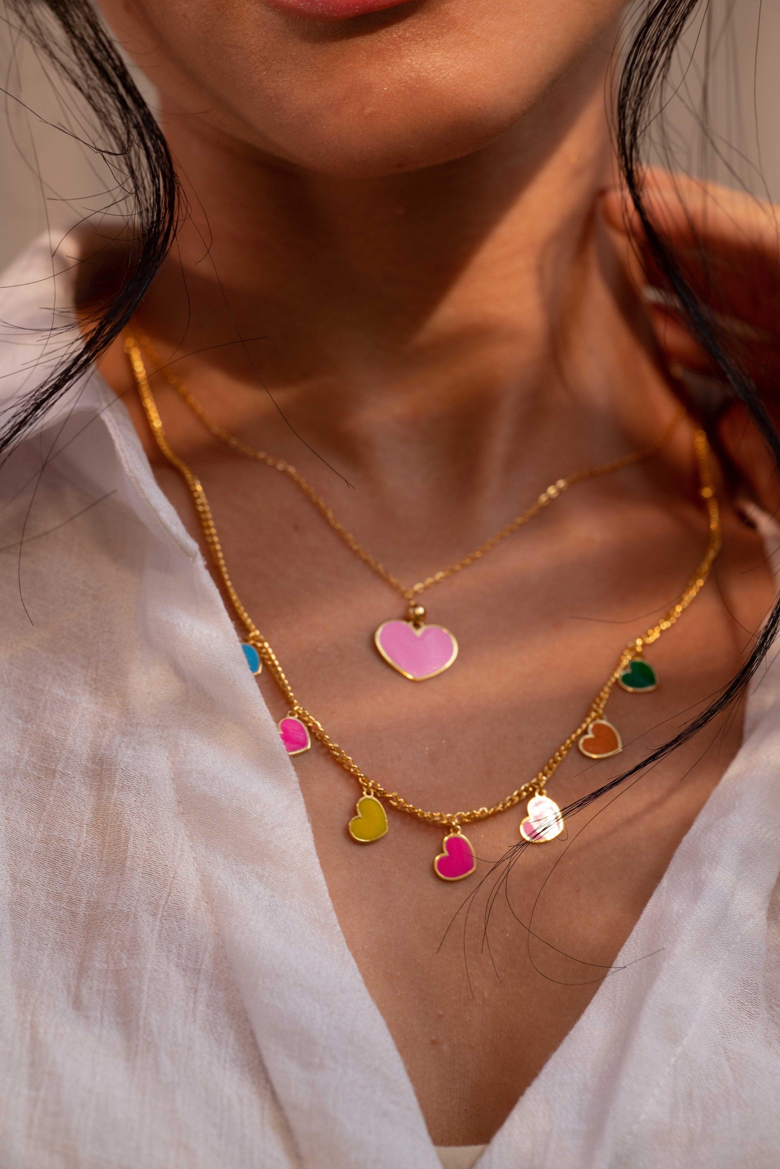 Color Heart Necklace - Yshmk