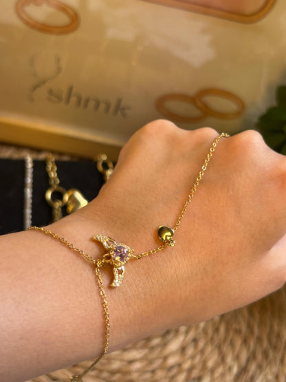 Golden Winged Heart handchain