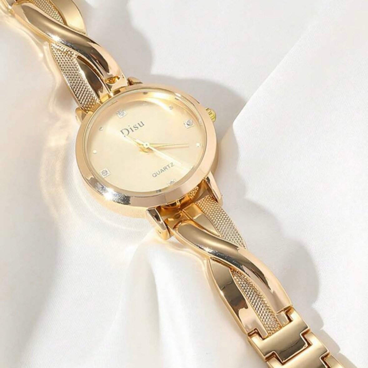 Gold strap watch