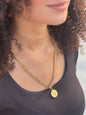 Coin grommet necklace