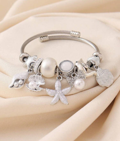 Starfish shell bangle