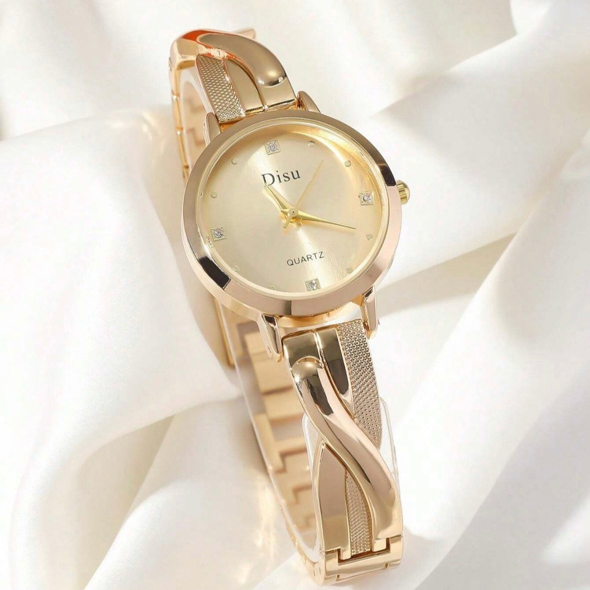 Gold strap watch