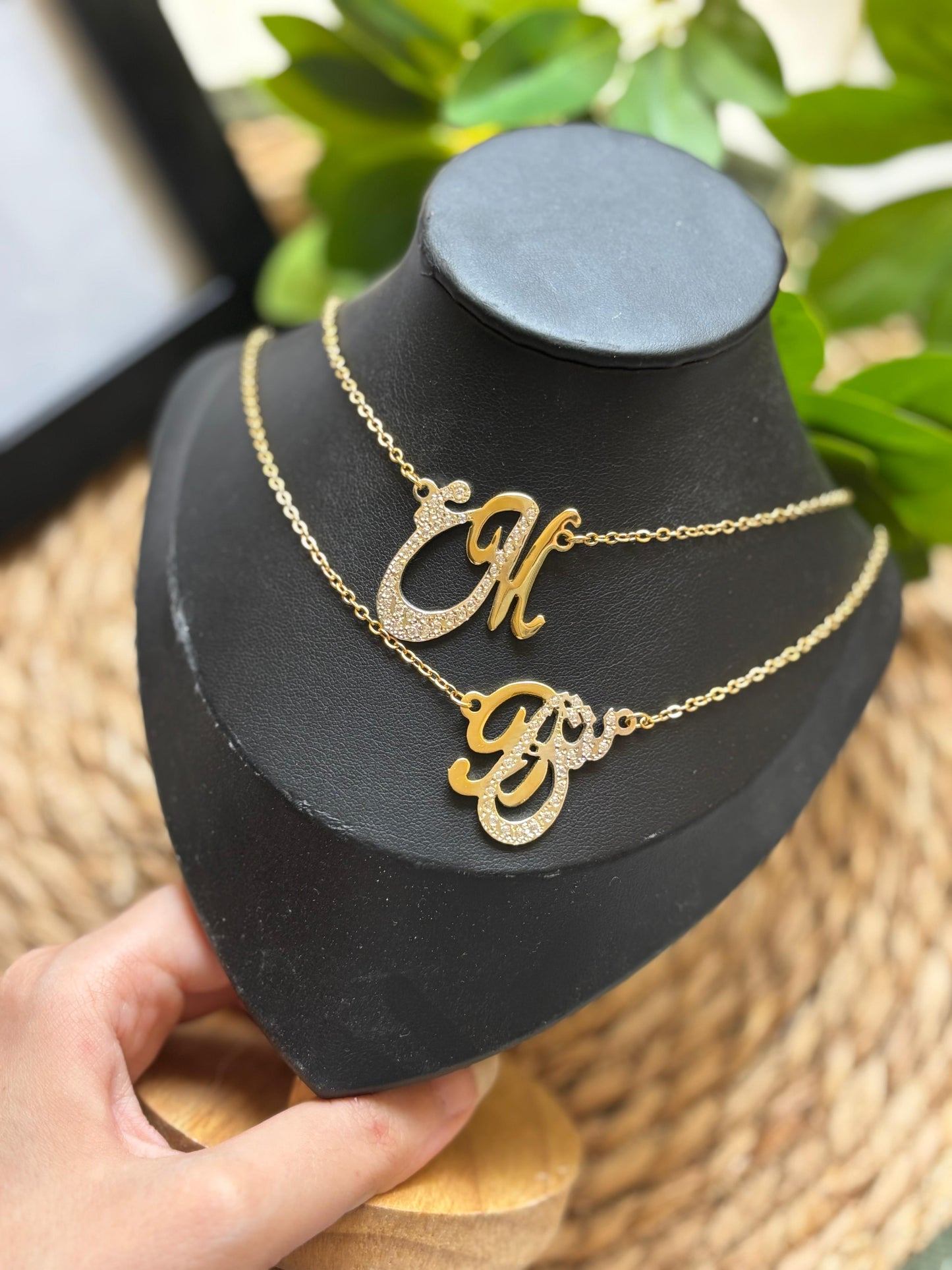 Two letter necklace