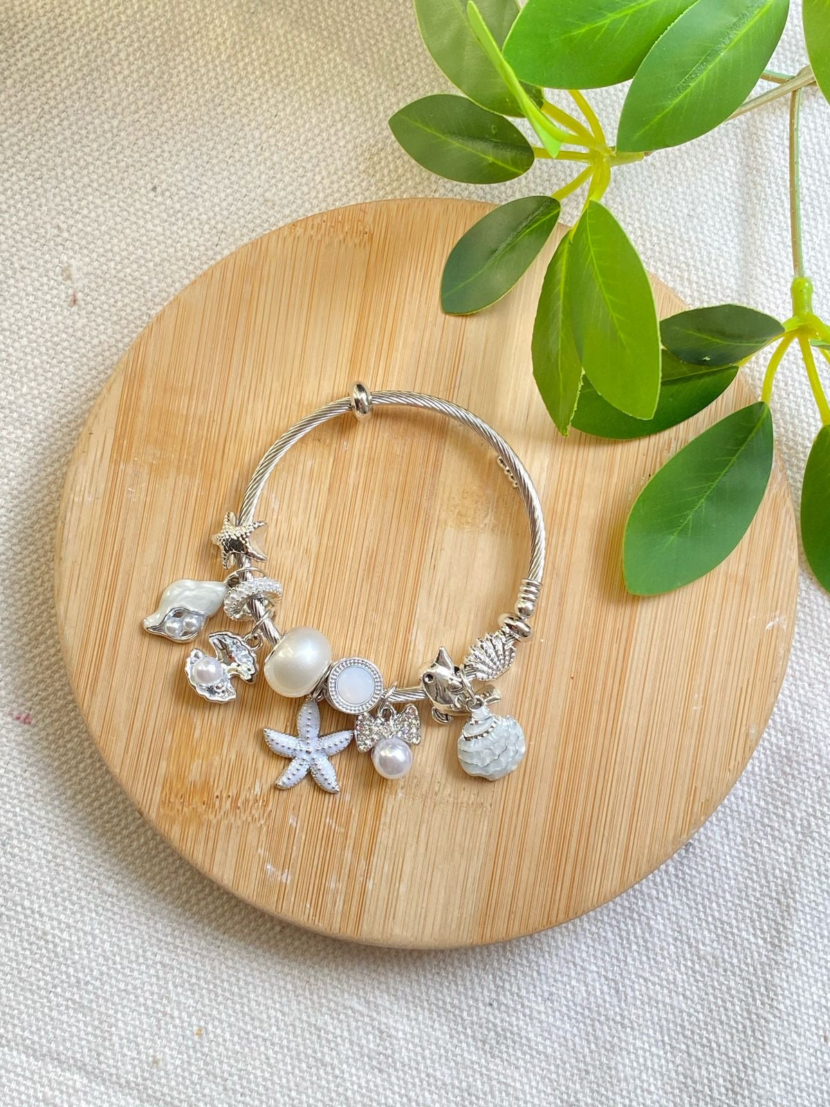 Starfish shell bangle