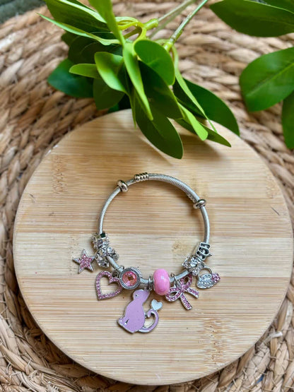Cat bow bangle