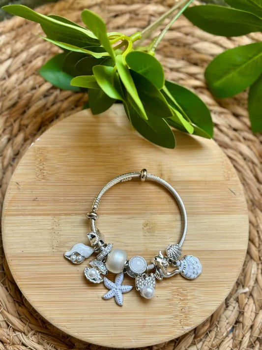 Starfish shell bangle