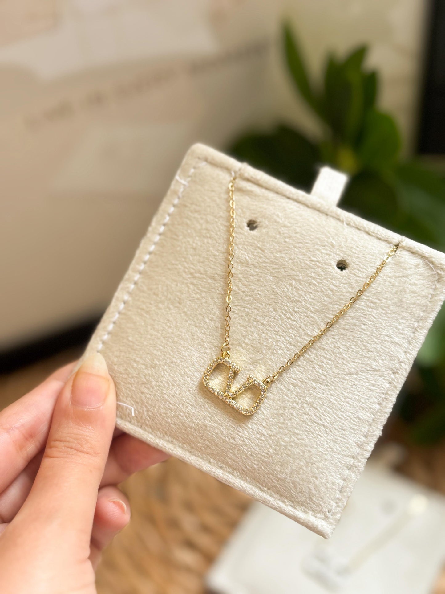 V necklace