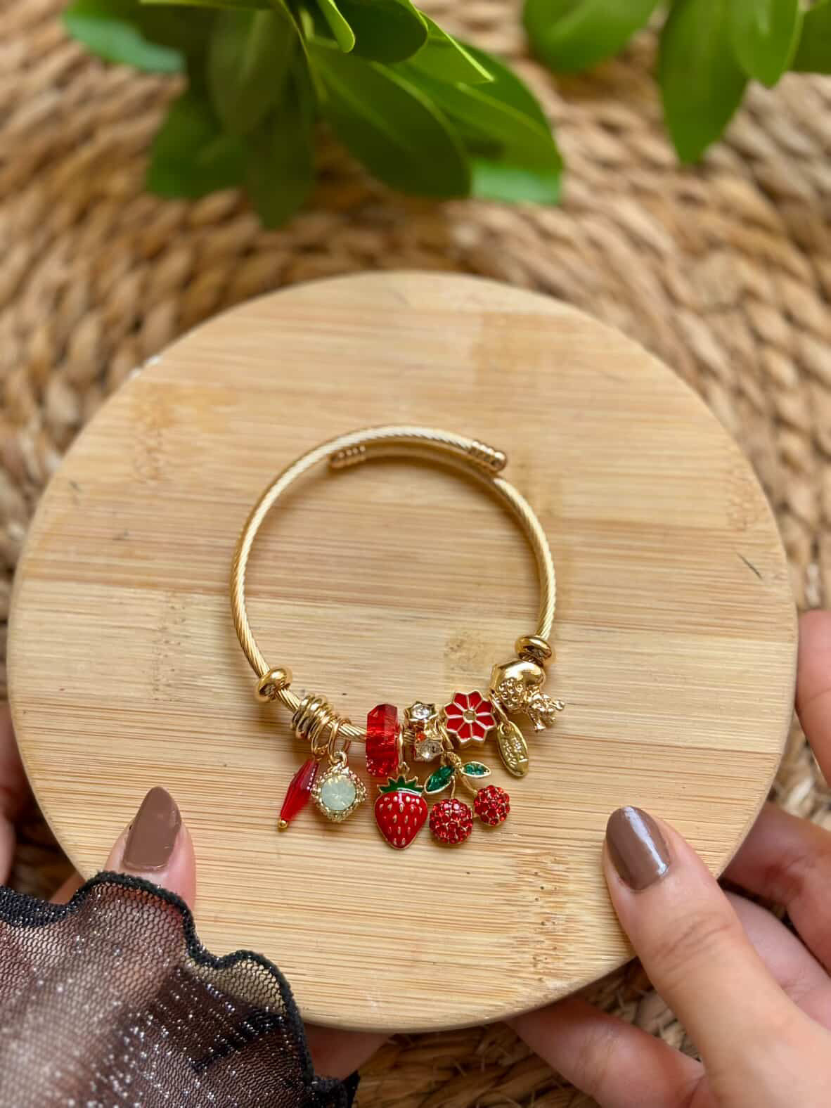 Red cherry bangle