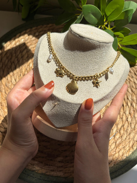 Ocean charm necklace