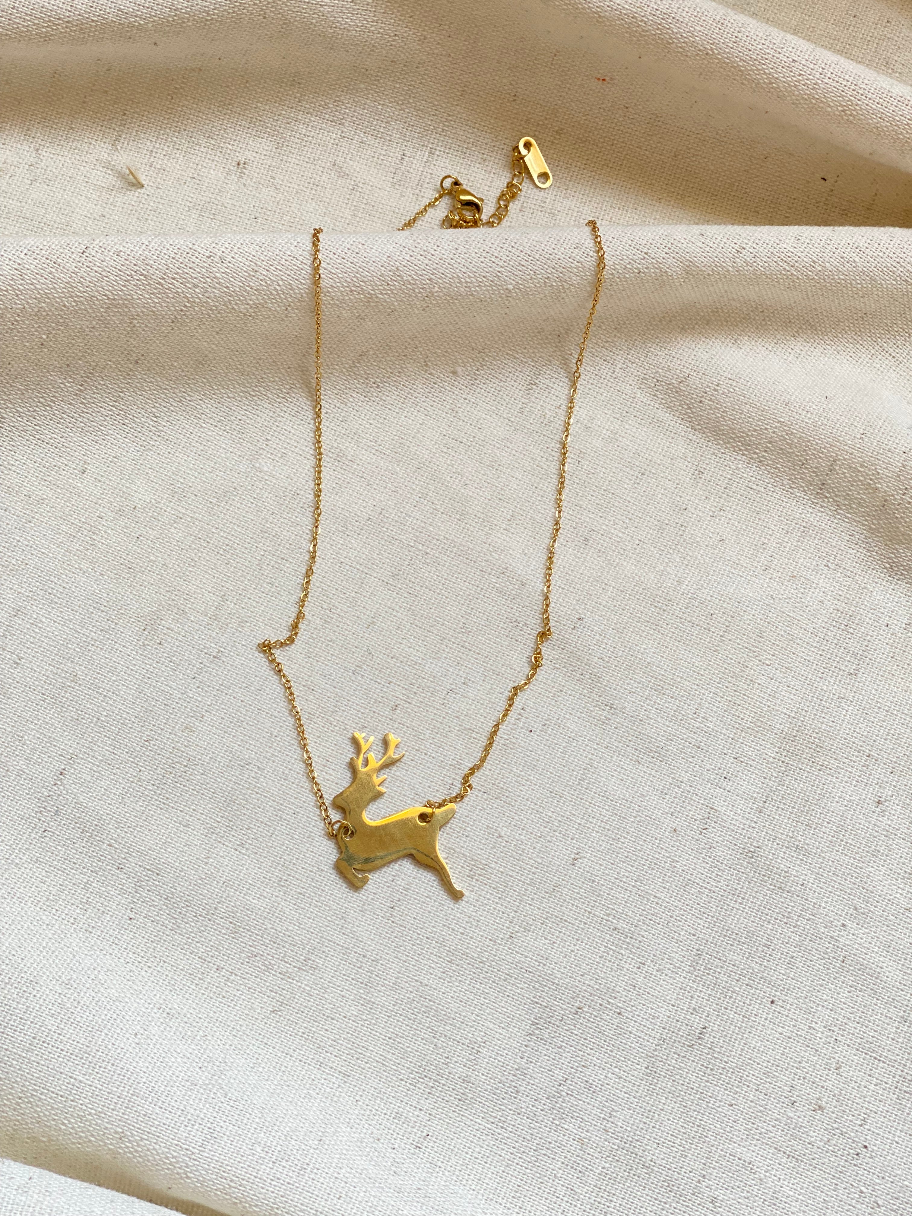 Deer necklace