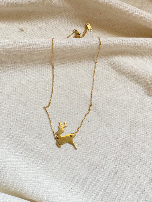 Deer necklace