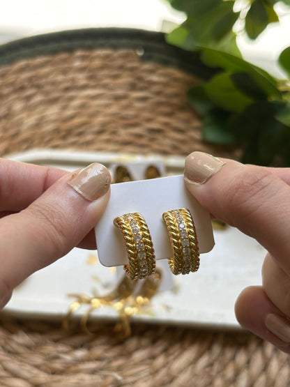 Twist Rope Hoop earrings