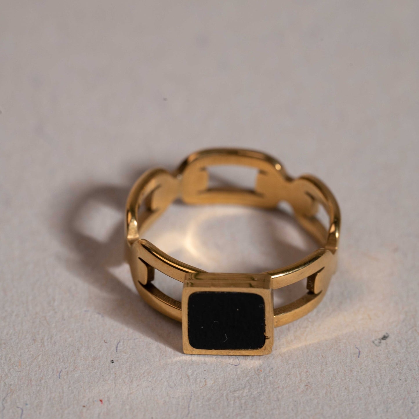 Black Stone Ring - Yshmk