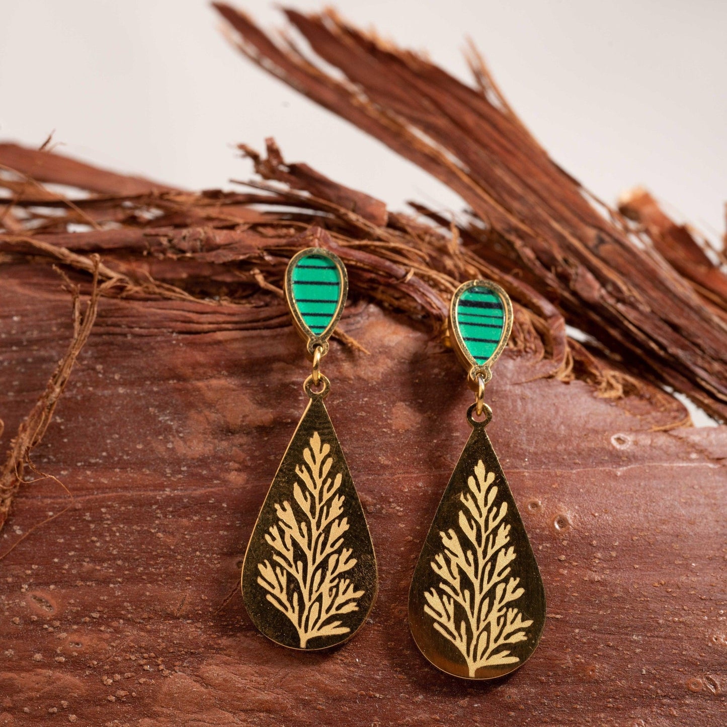 Simple Green Earings - Yshmk