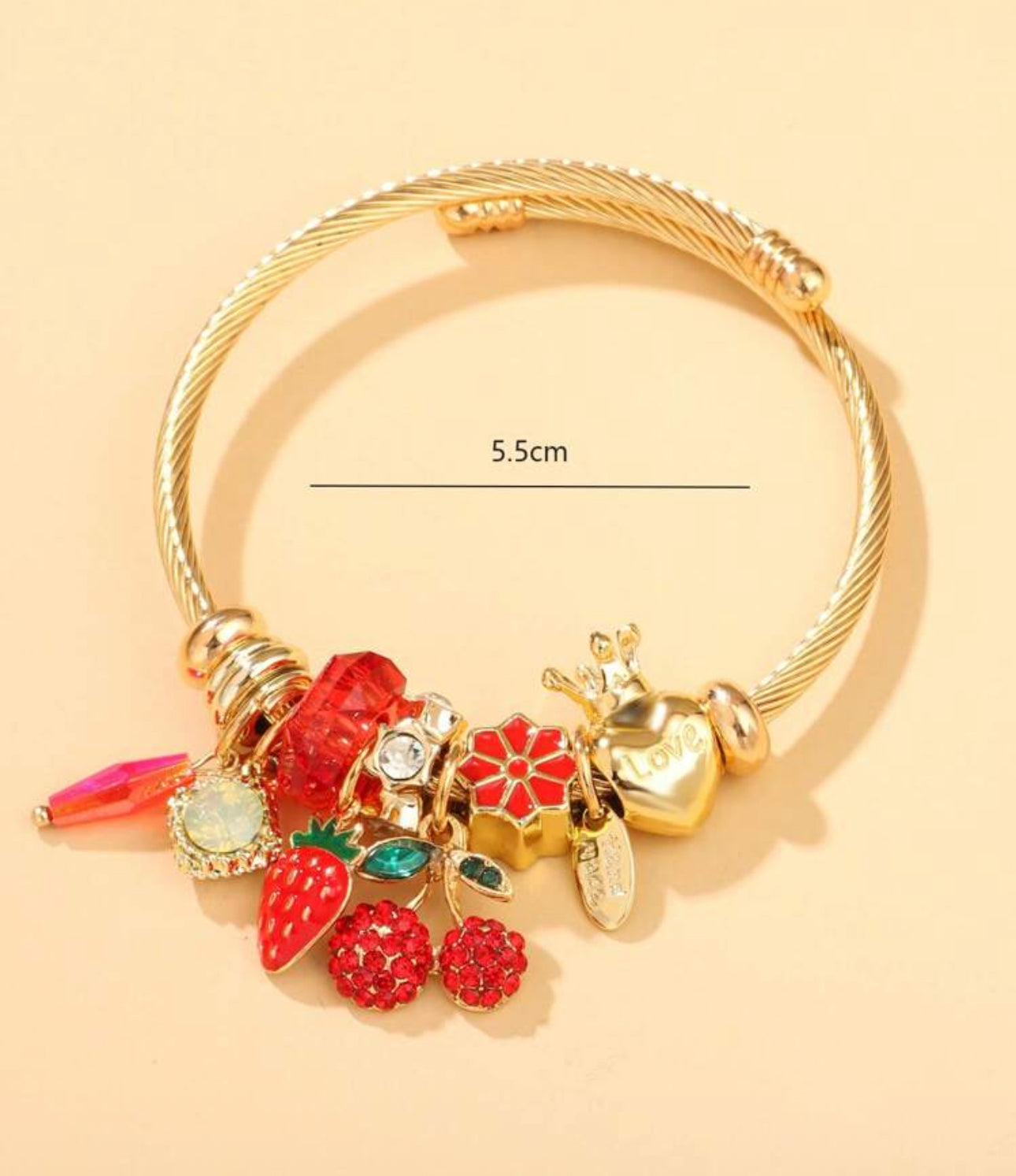 Red cherry bangle