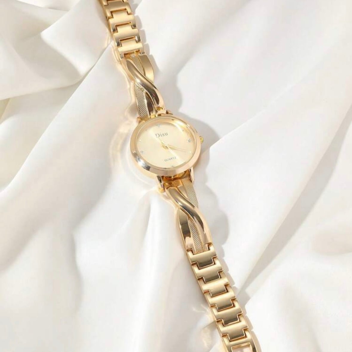 Gold strap watch