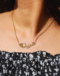 Zircon name necklace
