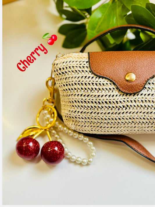 Pearl Cherry keychain