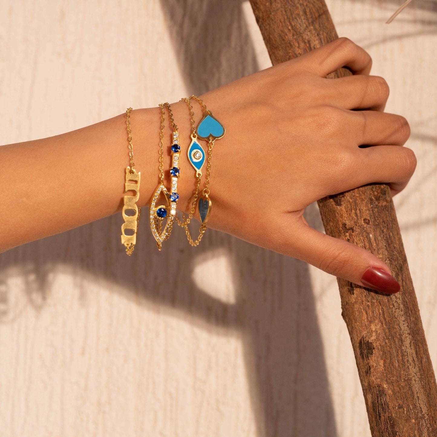 Blue Evil Eye Bracelet - Yshmk