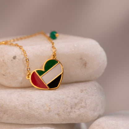 UAE Heart Necklace - Yshmk