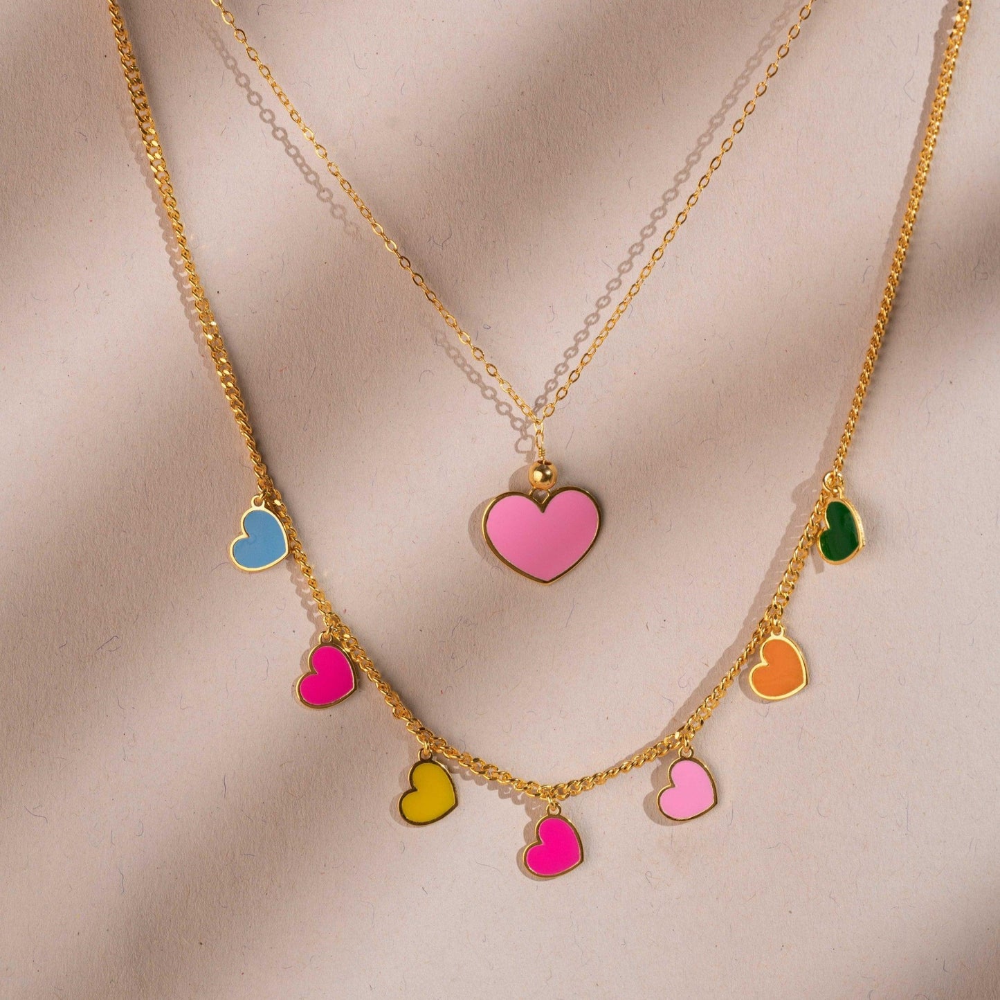 Color Heart Necklace - Yshmk