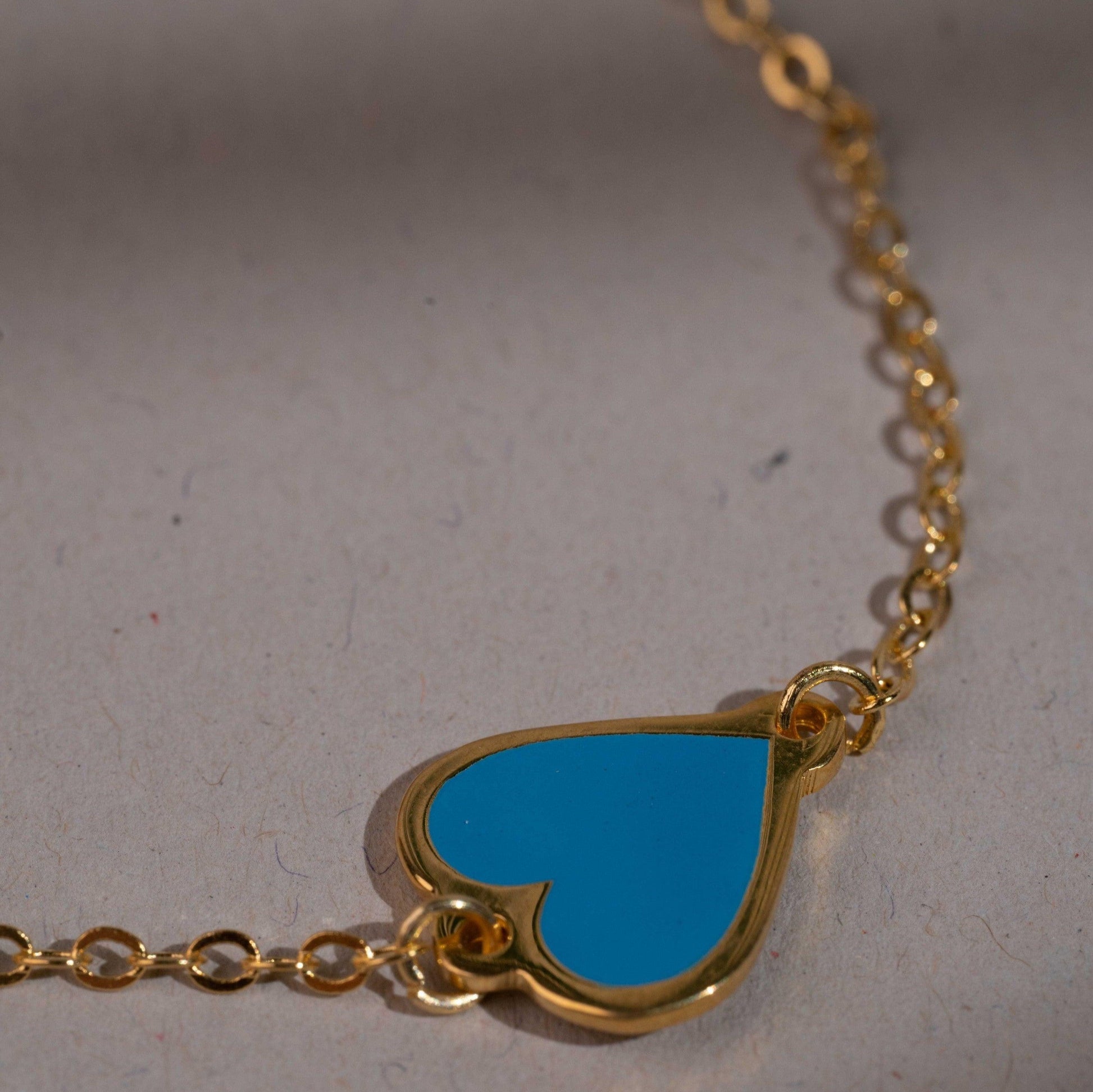 Blue Heart Bracelet - Yshmk