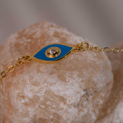 Blue Evil Eye Bracelet - Yshmk